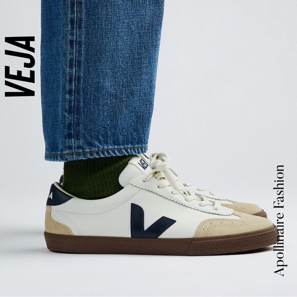 Veja VolleyOT Leather White and Bark Sneakers in Size women’s 10 New in Box - Picture 6 of 8